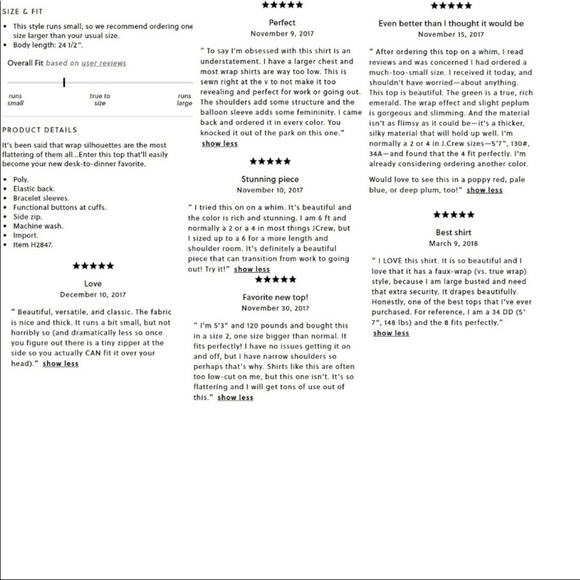 J Crew Rodrigo Drapey Faux Wrap Top - Picture 4 of 5